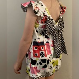 Fun Farm Print Girl’s Summer Dress